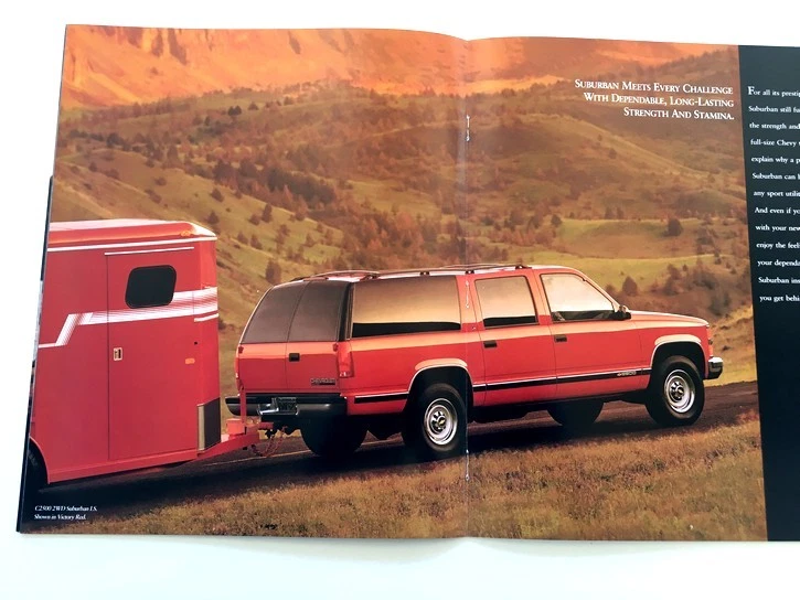 1996 Chevrolet Suburban 20-page Original Car Sales Brochure Catalog - 1500 2500 Foto 3 de 4