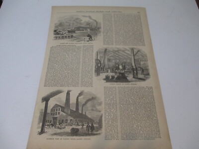 FULL PAGE,BALLOU'S DRAWING ROOM COMPANION ALGERS IRON FOUNDRY, SOUTH BOSTON ,
