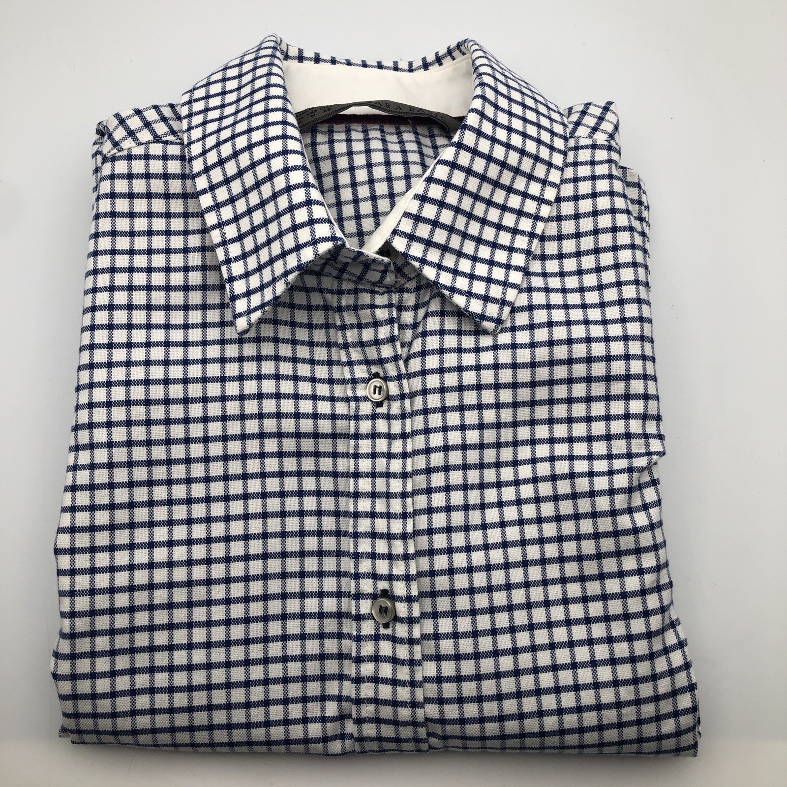Zara Basic Button Up Long Sleeve Fitted Shirt Blu… - image 6