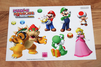Puzzle & Dragons Super Mario Bros. Edition Promo Sticker Set