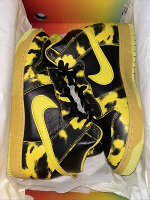 Size 11.5 - Nike Dunk 1985 High Yellow Acid Wash Brand New In Box