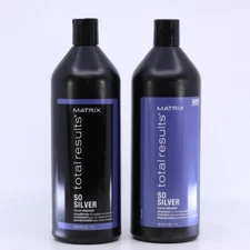 Matrix Total Results SO SILVER Shampoo and Conditioner 33.8oz duo