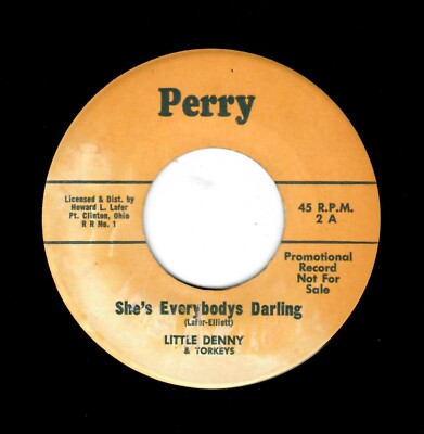 ROCKABILLY-LITTLE DENNY/TORKEYS-SHE'S EVERYBODYS DARLING/I'D LOVE TO TAKE YOU WA