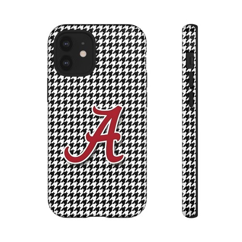 Alabama Houndstooth Phone Case, Tough Cases, College Fan Gear, Initial A - 第 118/266 張圖片
