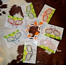 READERS +2.50 READING GLASSES ON THE GO COMPACT TRAVEL MIXED COLORS 12 PACK