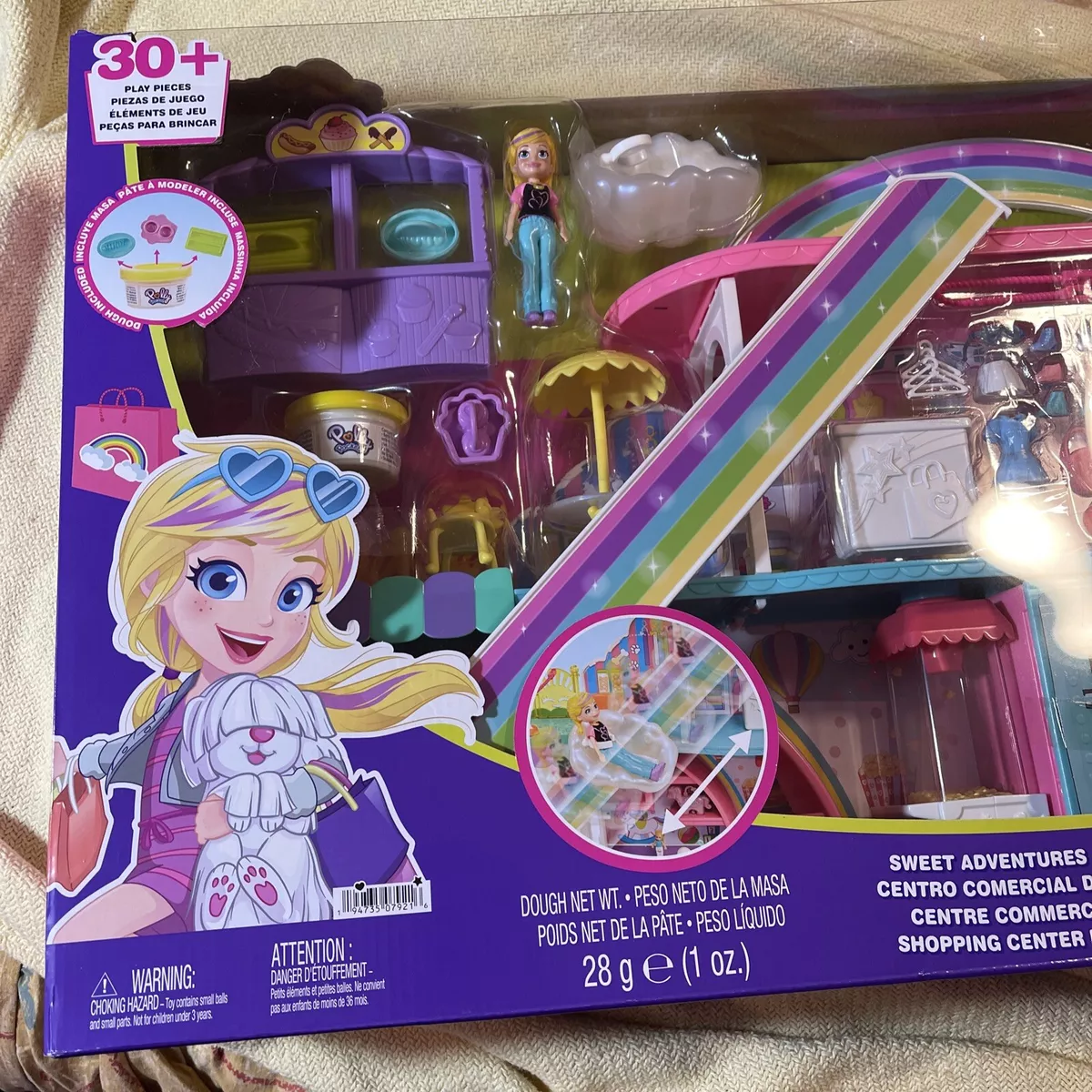 Playset - Polly Pocket - Polly - Shopping Center Doces Surpresas