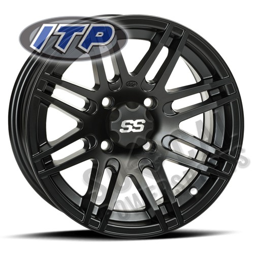 ITP SS316 Wheel 12x7 4/137 Blk 5+2 Can Am Outlander 400 H.O. EFI IRS (2008-2010)