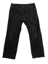 Calvin Klein Jeans Low Rise Straight Pants Bootcut Mens Black SZ 36 Vintage GUC