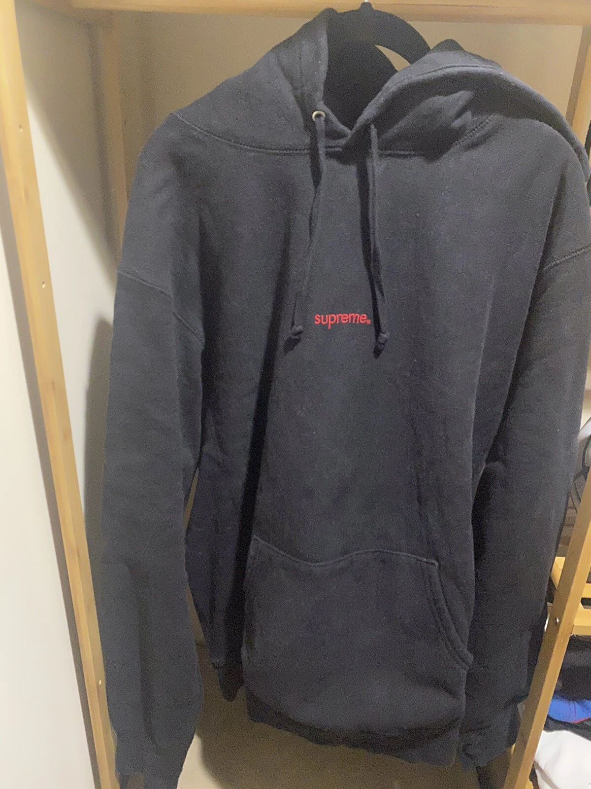 Sweat à capuche vintage Supreme Trademark   Noir XL
