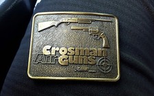 Crossman Air Guns Vintage Belt Buckle By Coleman Made In Canada