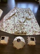 Dorma Kalamkari Curtains + 3 x Lampshade Set Cottage Style Bedroom