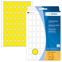 Herma 2341 Vielzwecketiketten 12X18 Mm Gelb Papier Matt Handbeschriftung 1792 St