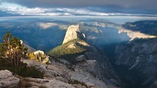 Landscape yosemite national park gorge mountains valley Custom Gaming Mat Desk