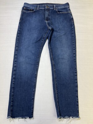 Mott And Bow Jeans Womens 32x27* Blue Mid Rise Skinny Stretch
