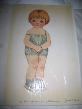 Vintage Original 1926 Dolly Dingle Friend Out Paper Dolls