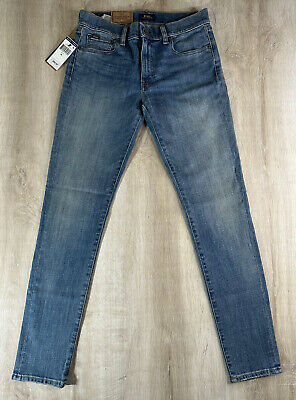 NWT Polo Ralph Lauren Womens Jeans Blue 28 Denim Tompkins Skinny