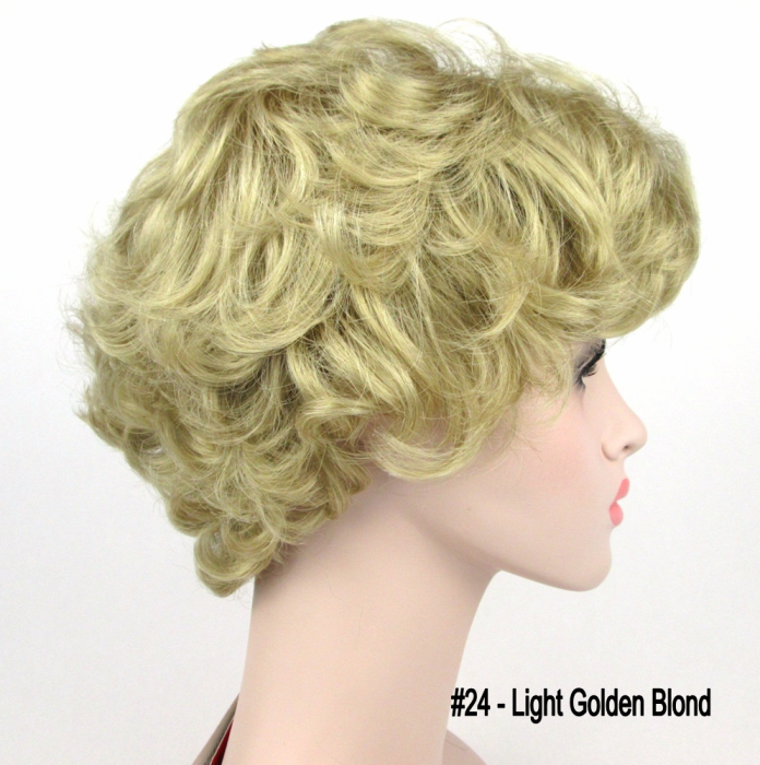 WOMENS LADY SHORT LOOSE CURLS CURLY HAIR WIG GOLDEN GIRLS  display picture 3