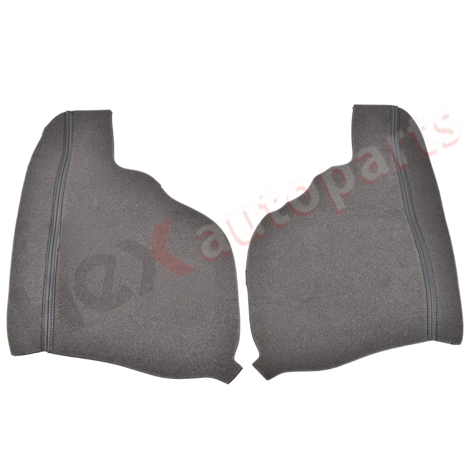 Cubierta de reposabrazos de puerta de cuero gris oscuro de repuesto 2 piezas para Honda Odyssey 2011-17 Foto 2 de 4