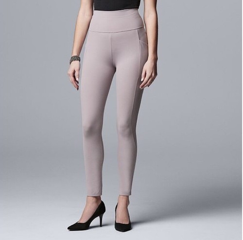 Simply Vera Wang Women's XL Nirvana Ultra High Rise Compression Pocket  Leggings 400820472115 | eBay