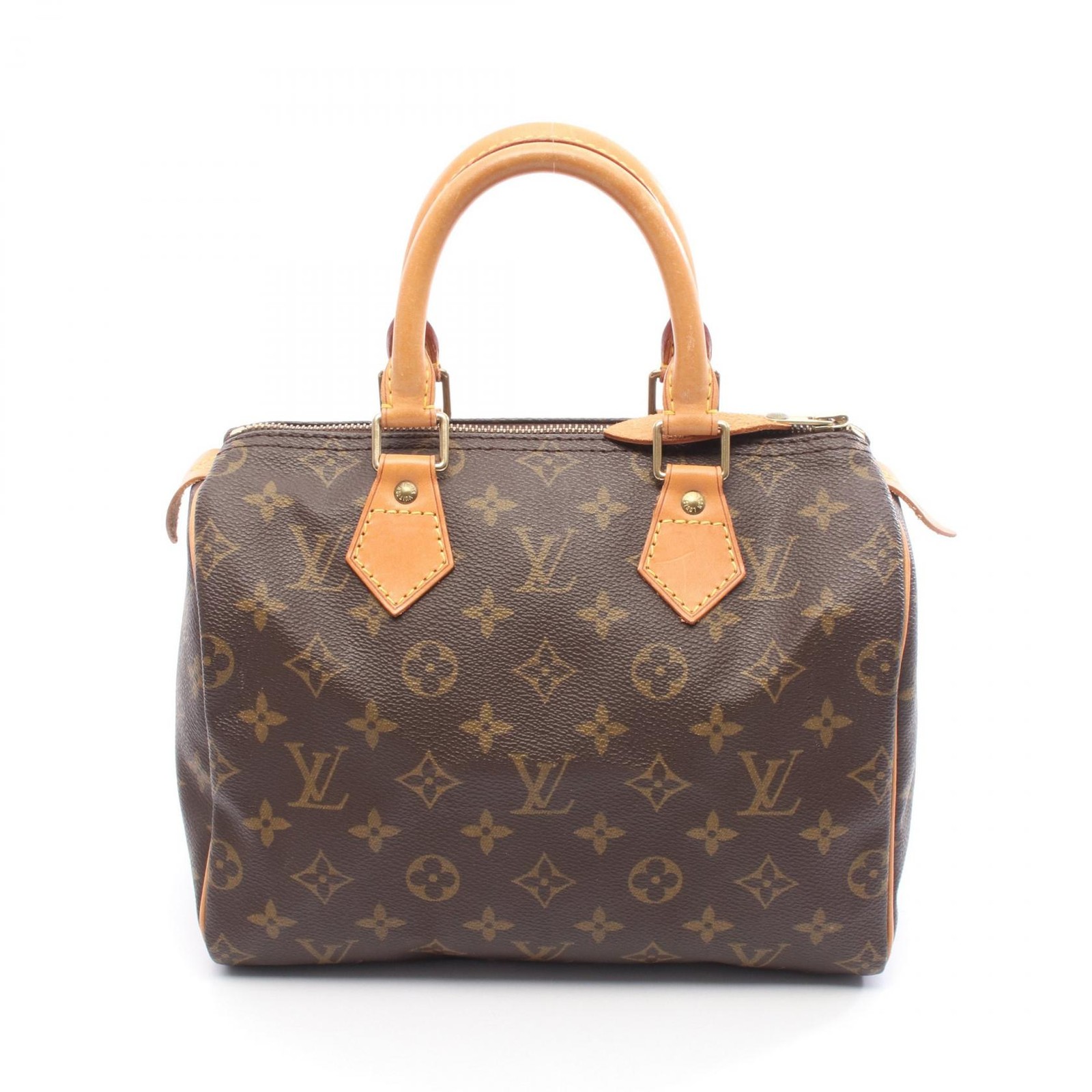 LOUIS VUITTON Speedy 25 Handbag M41528 Monogram leather Brown Used Women