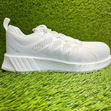 Reebok Fusion Flexweave Womens Size 7.5M White Composite Toe Safety Work Shoes