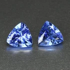 0.90Ct [2 Pcs Perfect Pair] Trillion Cut 5 MM 100% Natural Purple Blue Tanzanite