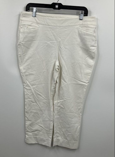 Pantalon Court (cropped) Chico's - Taille L, Couleur Marron/white, Jamais Porté
