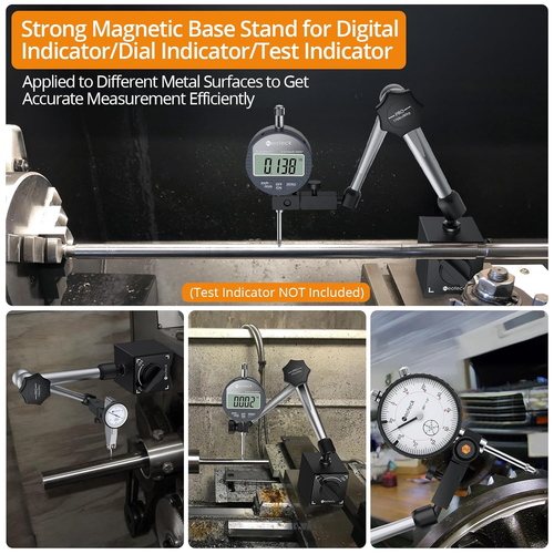Magnetic Base Stand for Digital Dial Indicator Gauge Pro-176Lbs/80Kg Tensile For - Picture 2 of 12