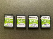 4 Clean Kingston 128GB SDXC Canvas Select Plus Memory Cards Free Shipping...NICE