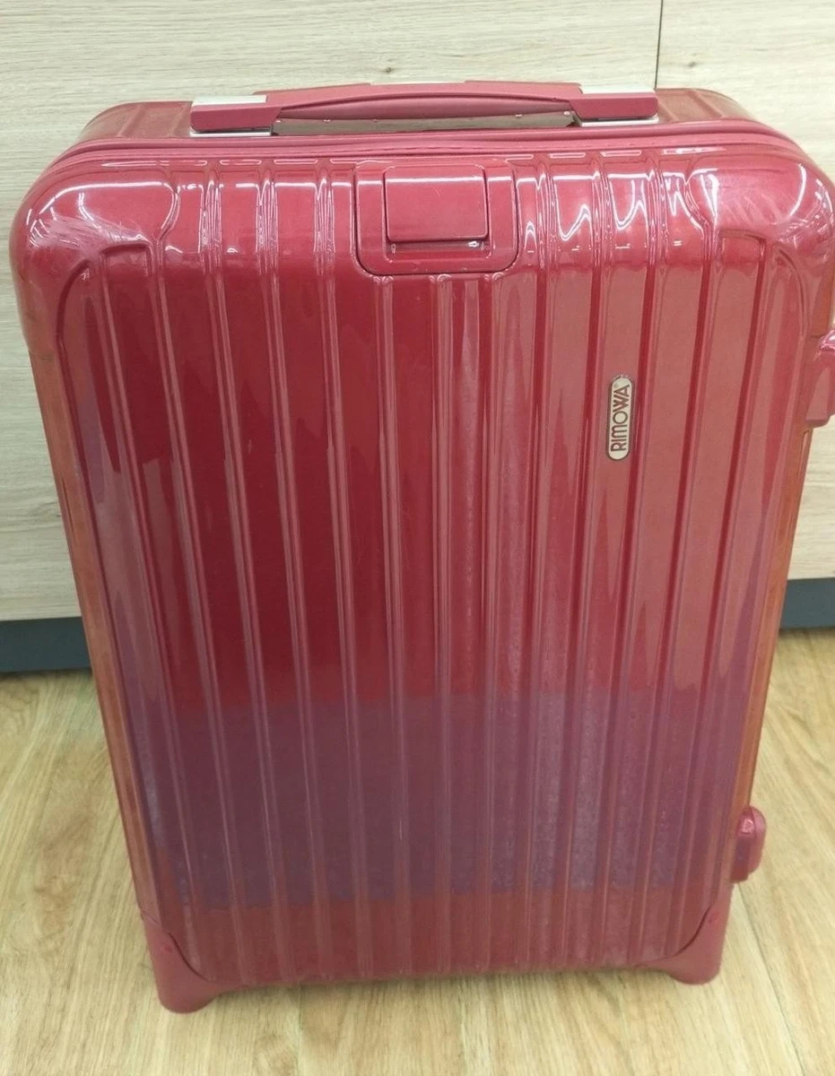RIMOWA Salsa Deluxe 2 Wheel Carry Bag Red Travel Suitcase Cabin