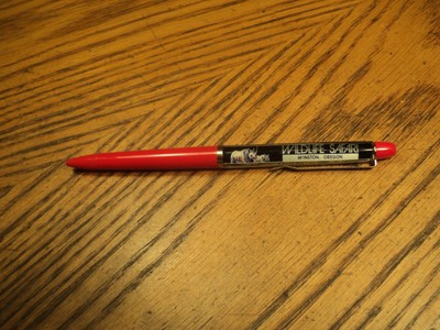 Vintage Floaty Ballpoint Pen Wildlife Safari  Winston Oregon  5-15/16''  Denmark