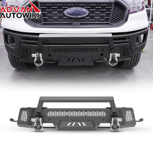 Steel Front Bumper Bull Bar Wled Pod Lights 2019-2023 For Ford Ranger