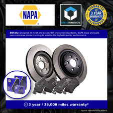 2x Vented Brake Discs and Pads fits JAGUAR XF X250 2.2D Rear 11 to 15 326mm Set