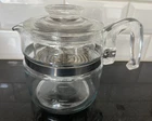 New ListingPyrex Flameware ~ 7754- B Stove Top Coffee Pot ~ 4 Cup Percolator ~ Complete Vtg
