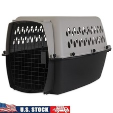 Hard-Side Plastic Pet Kennel Carrier Travel Dog Cat Medium 20-30 lbs Portable US