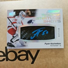 Pyotr Kochetkov 2023 Upper Deck Engrained Rookie Signature Shots Auto /149