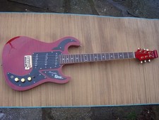 RARE BURNS MARQUEE S SPECIAL GUITAR TRANSLUCENT RED