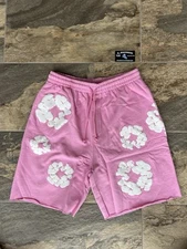 Denim Tears The Cotton Wreath Shorts Pink Size Large 100% AUTHENTIC!