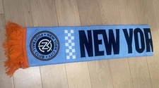 New York City FC NYCFC MLS Ruffneck Scarf Blue Orange Brand New
