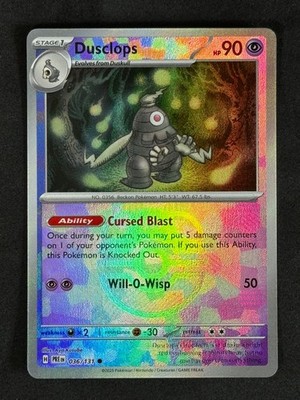Dusclops 036/131 Master Ball Holo Prismatic Evolutions PRE Pokemon Card NM