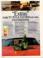 1979 Turtle Extra Hard Shell Car Wax Vintage Print Ad Chevy Camaro Z28 Wall Art