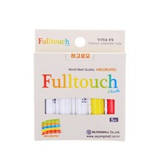 Fulltouch 3Color Mix Chalk Small Package 1 Box 5 PCS White Red Yellow