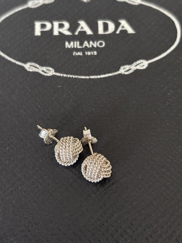 Original Tiffany & Co. Knoten Sterling Silber Ohrstecker mit Box - Bild 16 von 23