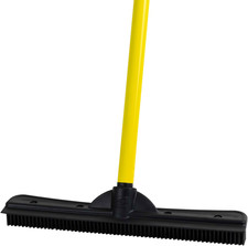 Pet Hair Removal Rubber Broom, 58" Telescopic Handle