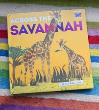 Kids Pop-up Picture Book Across The Savannah Hard Cover Animals Africa Art