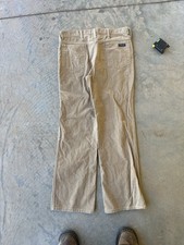 Vintage 60s 70s Dee Cee Corduroy Wide Leg Flare Pants 34 X 31