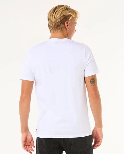 Rip Curl T-Shirt Kurzarm Herren Weiß Wettie Icon - Bild 3 von 5