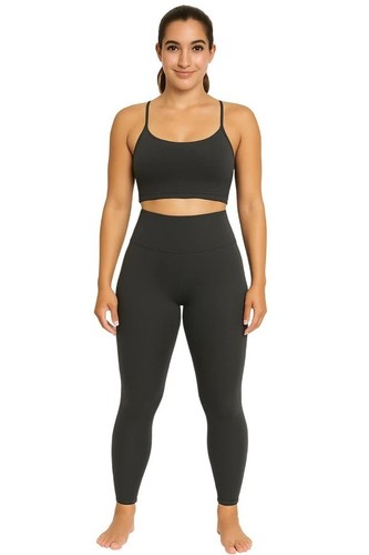 Mujeres Damas Cintura Alta Yoga Pantalones Leggings con Bolsillo Secreto - Imagen 2 de 13