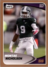 2017 SAGE HIT Premier Draft Gold #75 Montae Nicholson - FB