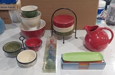 TAG Holiday Dinnerware lot of 29 pieces  Multicolor,  New